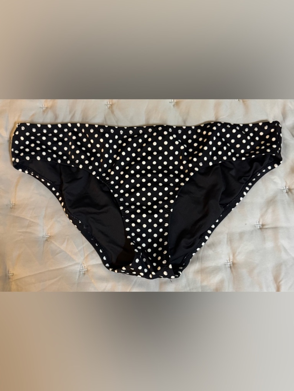NWT J.Crew Polka Dot Bikini Bottom (M)